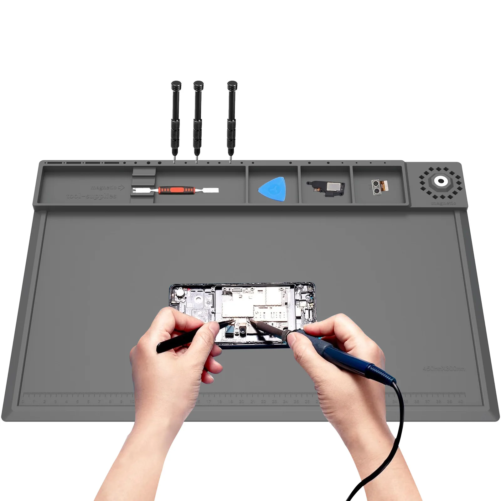 Electronics Repair Mat - 납땜 스테이션 매트 실리콘 작업 수리