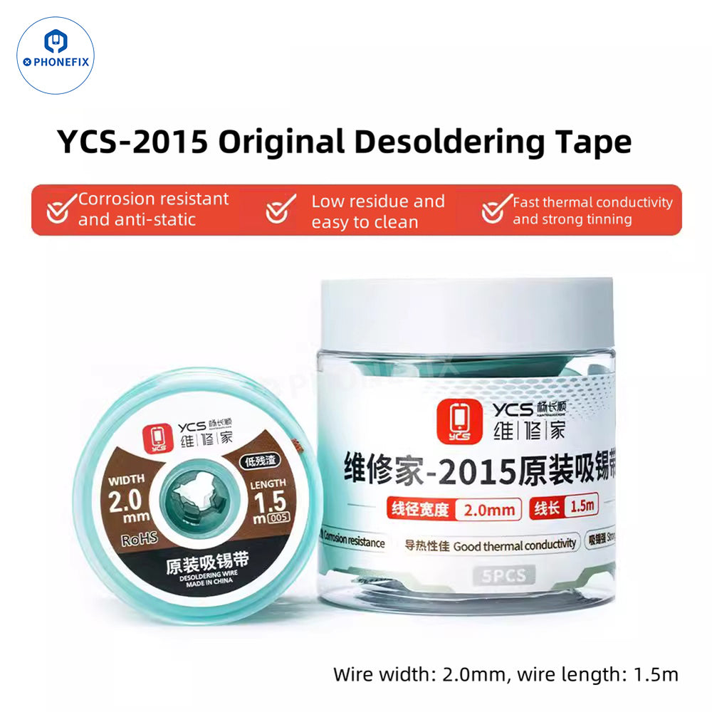 Electronics Repair Tape - YCS 2015 디솔더링 브레이드 솔더 리무버
