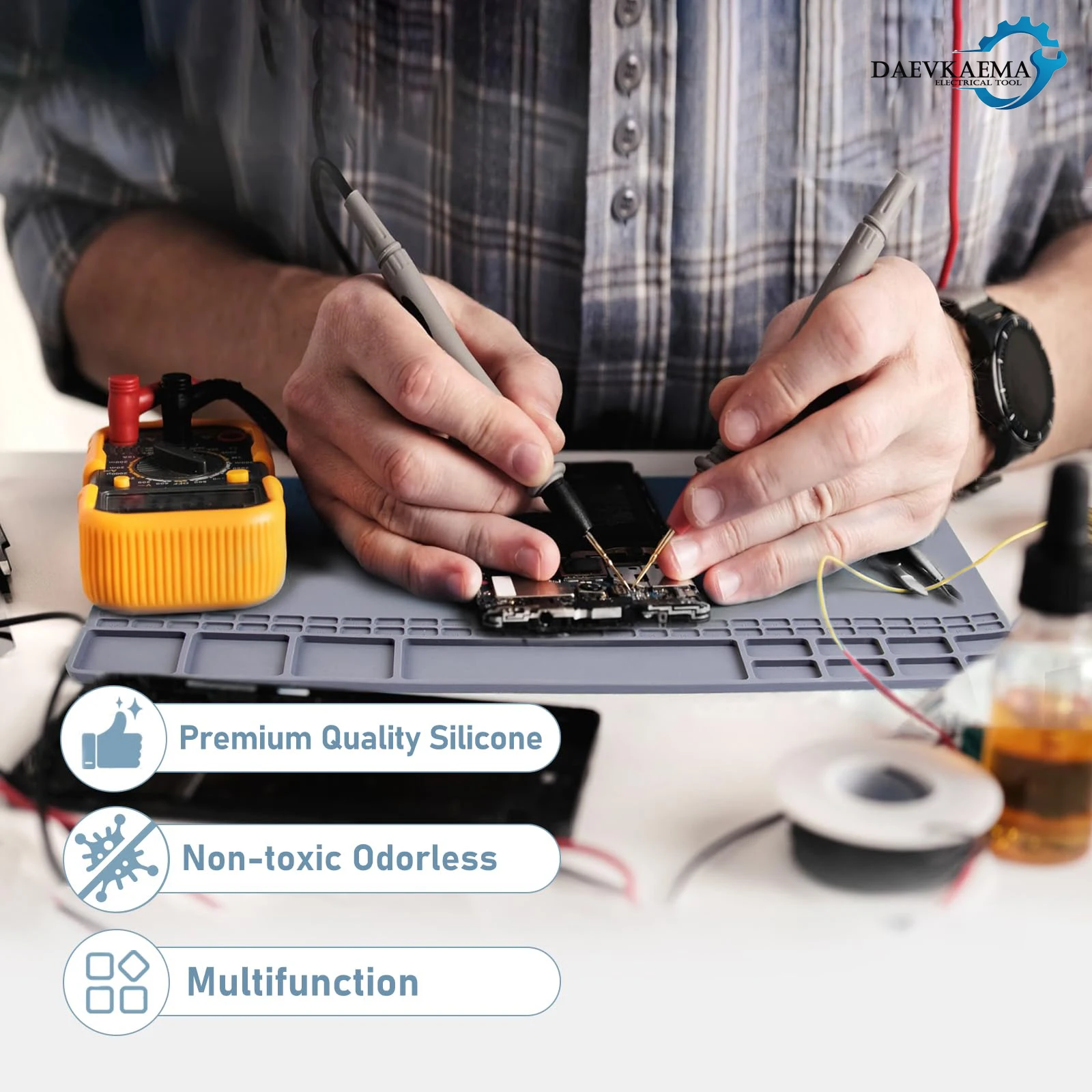 자석 실리콘 납땜 패드 500 ℃   열에 강한 다목적 - Electronics Repair Mat 리뷰 및 가격