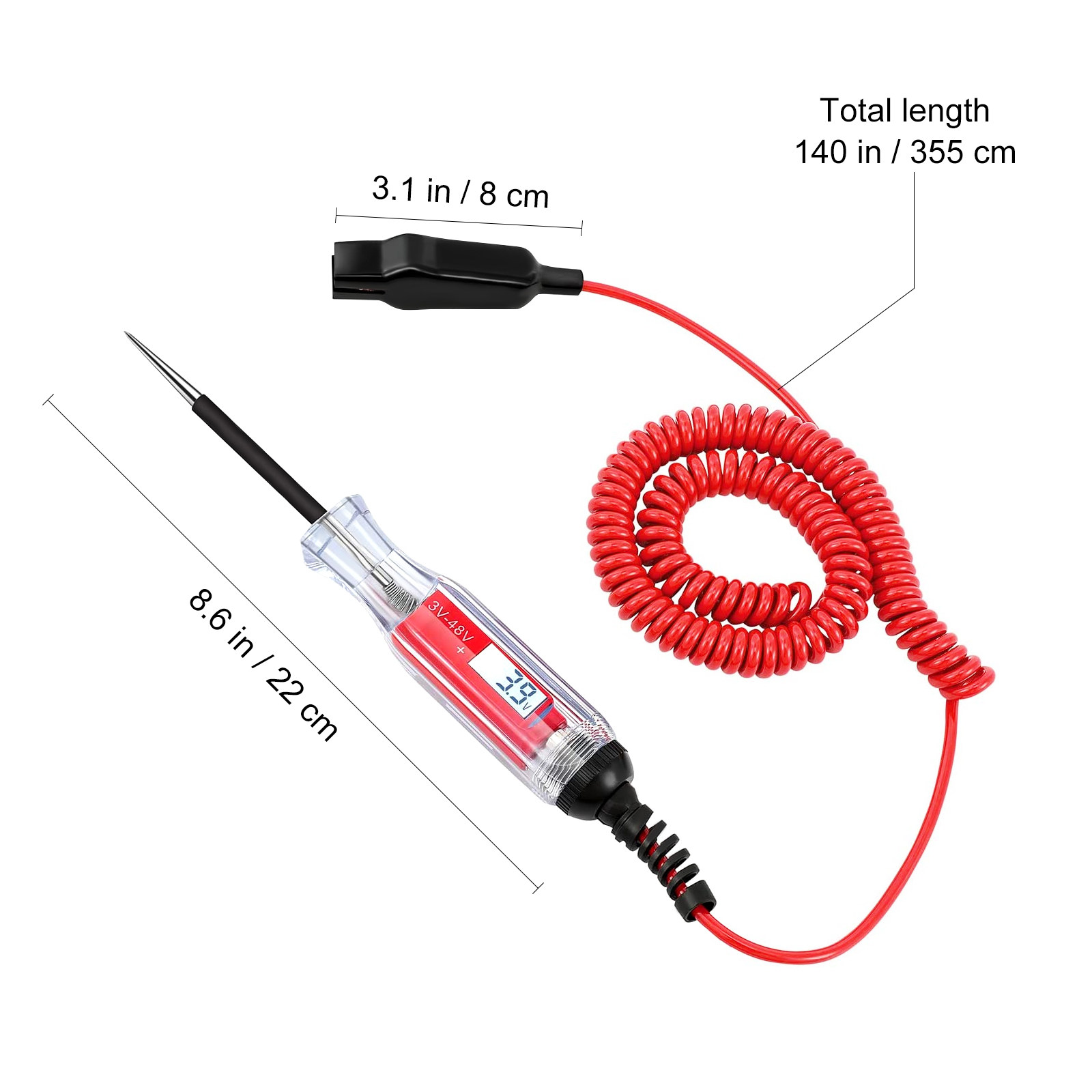 3-48V 자동차 테스트 펜 디지털 디스플레이 회로 테 - Circuit Test Pencil 리뷰 및 가격